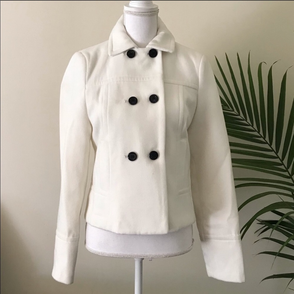 Manoukian cream jacket blazer size 6